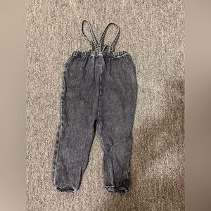 Lillegs Black denim bubble suspenders size 2